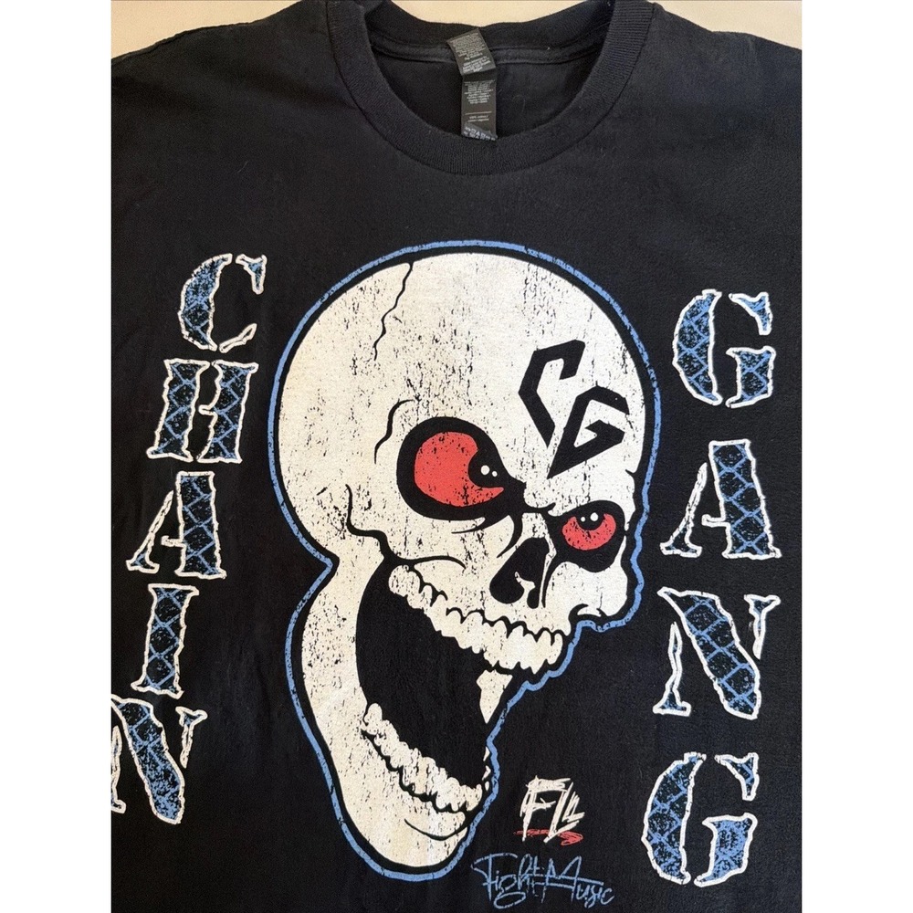 Chain Gang Hardcore Band Shirt Black Size Large
